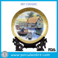 Cerámica Decorativa Porcelana Blanco Personalizada Cena Saludable Postre Placa Dividida